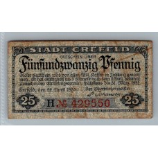 ALEMANIA 1920 BILLETE DE 25 PFENNIG